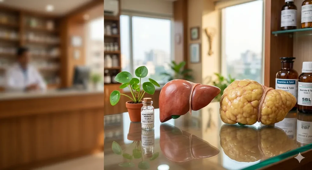 Dr. Neogy providing advanced Homeopathy to Reverse Fatty Liver Naturally in Kestopur Kolkata